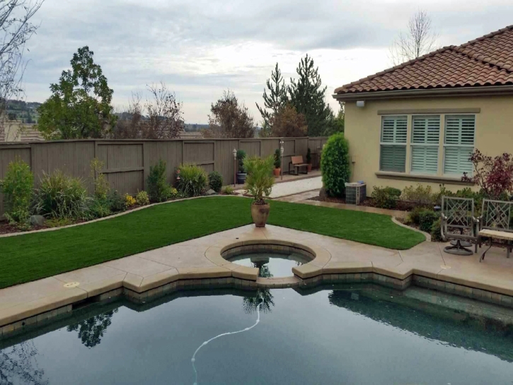 Artificial Turf Oak Glen California Landscape Front Yard