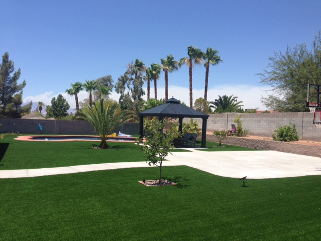 Synthetic Grass La Mesa California Landscape Back Yard